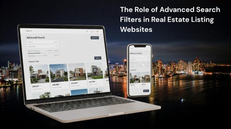 Advanced search filters real estate websites