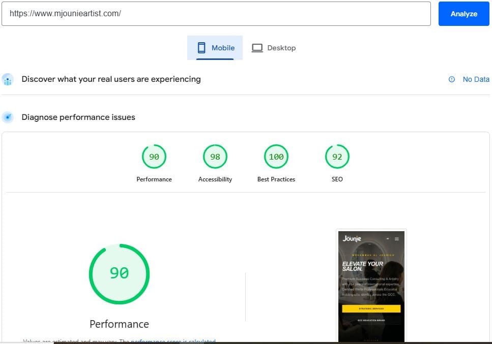 mjounieartist mobile speed