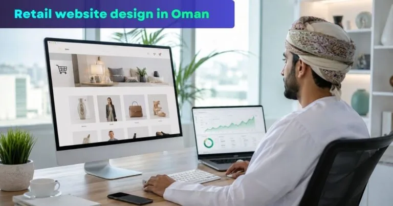 retail website design in Oman Gazelle online store professional