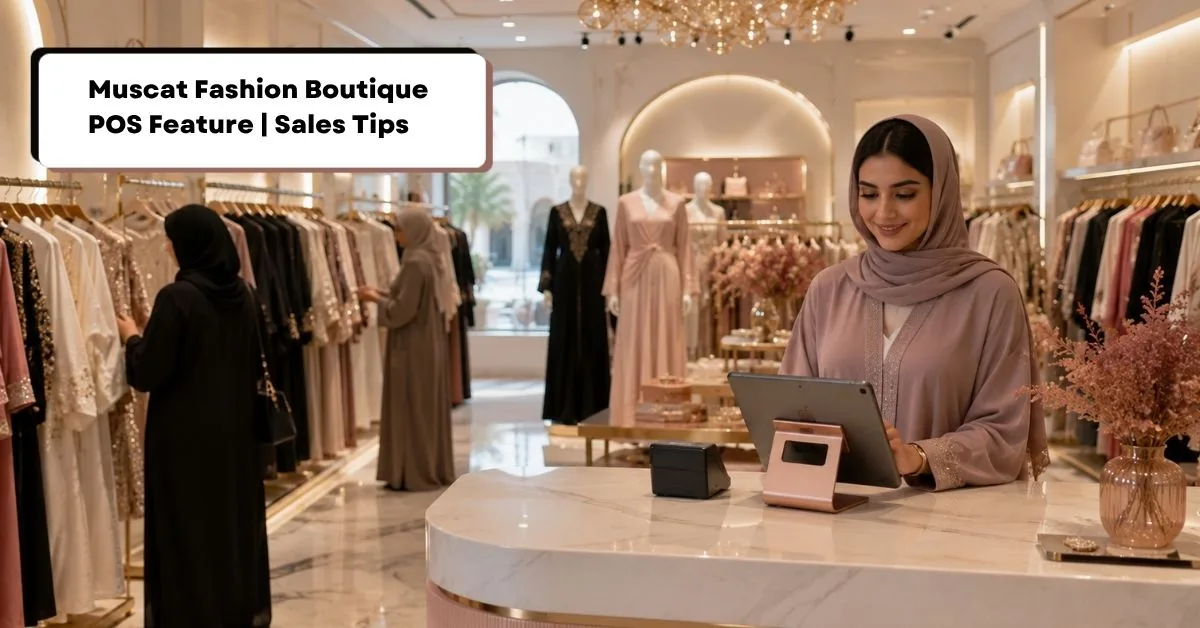 Muscat fashion boutique POS feature Gazelle